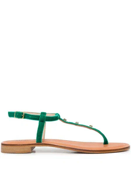 Stringi Madison.maison skórzane zielone