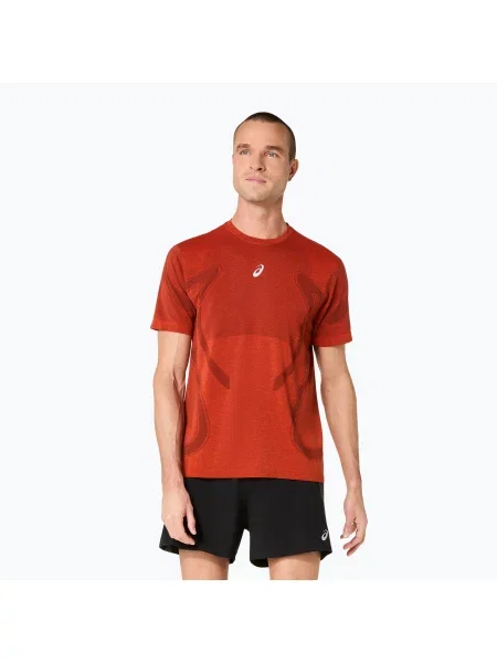 Tricou de alergare pentru bărbați ASICS Road Seamless Top singed red roșu