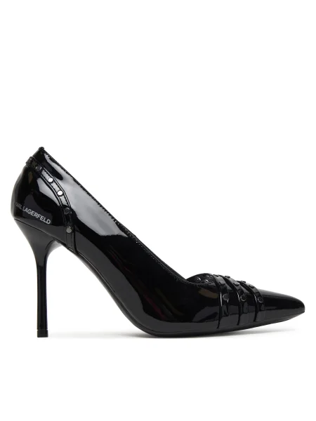 Pantofi cu toc Karl Lagerfeld negru