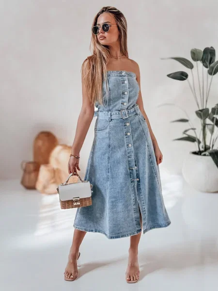 Rochie midi Dstreet până la genunchi