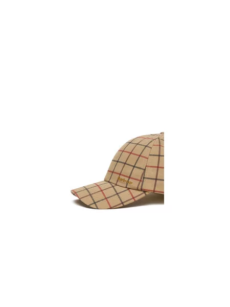 Barbour Kapa Mackworth / temno siva / rdeča / burgund bež