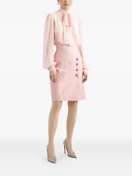 Bluză Dolce & Gabbana cu funde roz