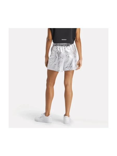 Pantaloni scurți de sport Reebok Sport cu imagine alb