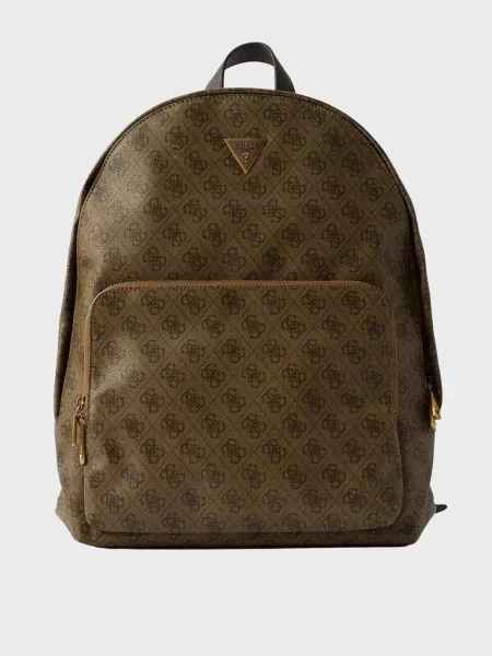 Рюкзак Guess с принтом коричневый