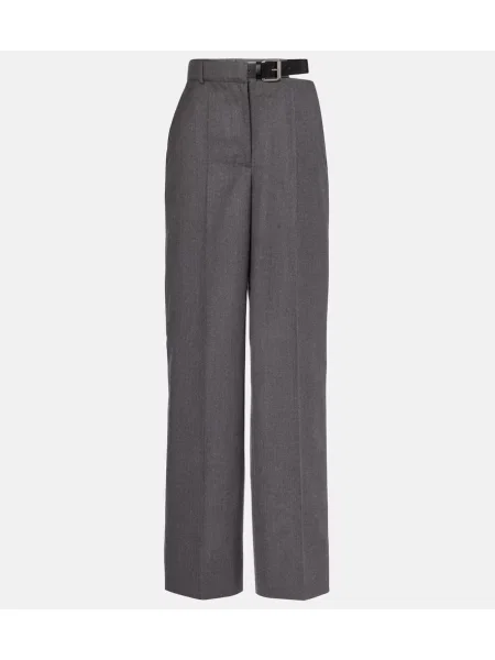 Pantaloni Stella Mccartney de lână gri