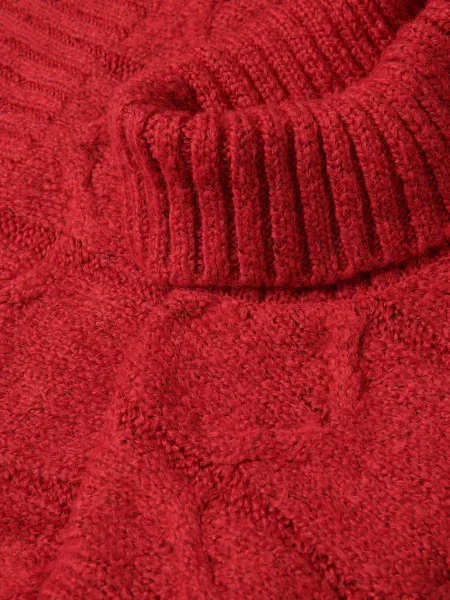 Reserved Водолазка з додаванням вовни червоний