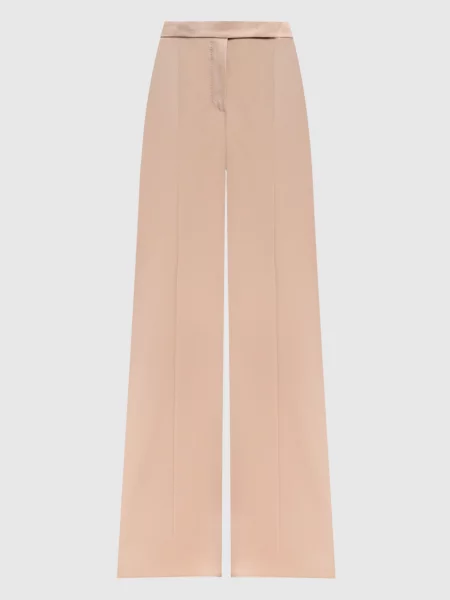 Шерстяные брюки Max Mara бежевые