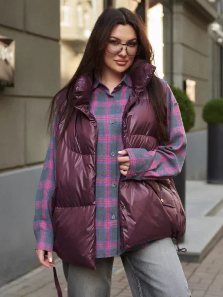 Жилет з утеплювачем Jadone Fashion Sting_marsala бордовий