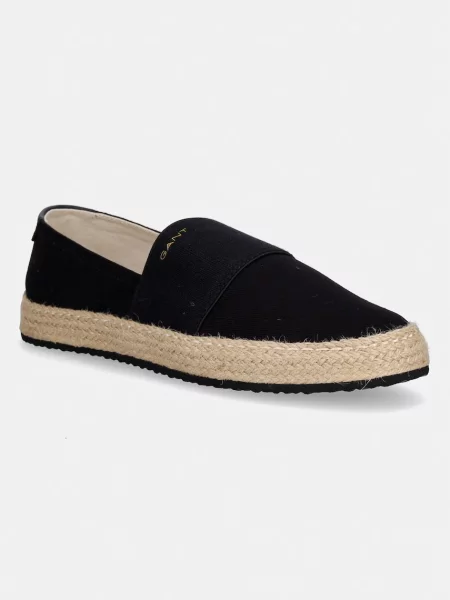 Gant espadrile pentru femei din Raffiaville negru