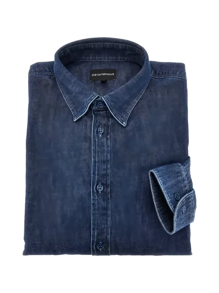 Traper košulja Emporio Armani plava