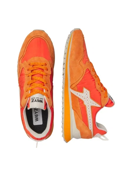 Sneakersy W6yz zamszowe pomarańczowe