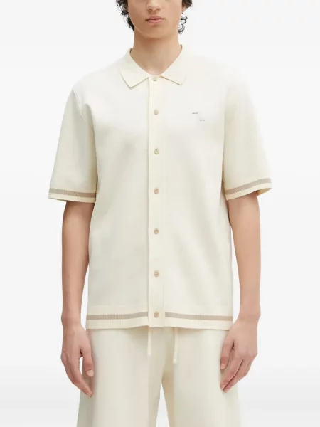 Polo Filling Pieces tricotate alb