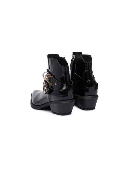PINKO Čizme Ankle Boot Box Calf crna