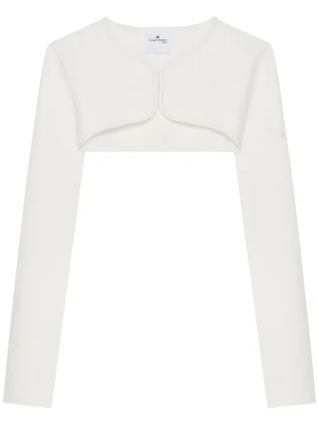 Cropp cardigan Courreges alb