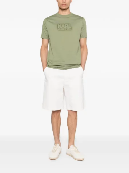 Tricou Karl Lagerfeld cu autograf verde