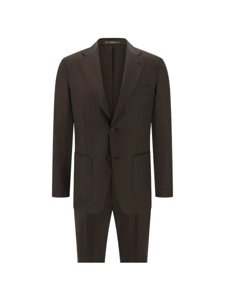 Costum Boggi Milano de lână melange maro