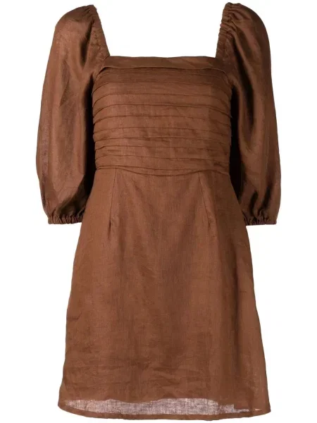 Rochie mini Faithfull The Brand de in de costum maro