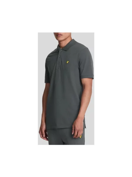 Koszulka polo Lyle & Scott z krótkim rękawem zielona