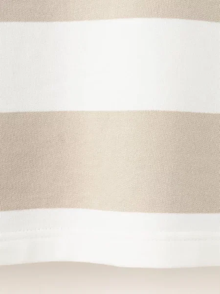 Bluza polo w paski oversize piaskowy Dzieci lata MANGO KIDS