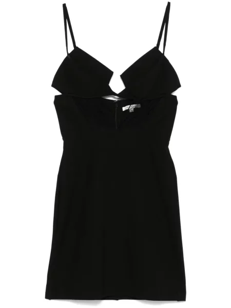Rochie mini Nensi Dojaka din crep de costum negru