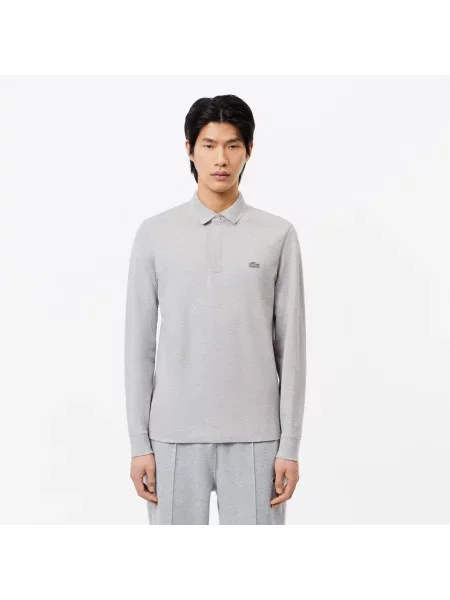Поло Lacoste серое