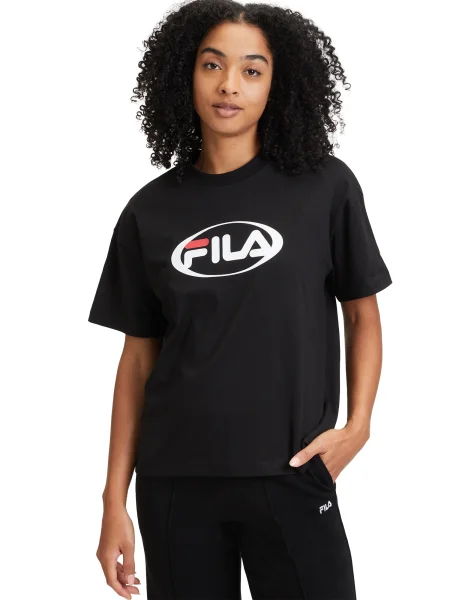 Dámske tričko FILA Luka Relaxed black čierna