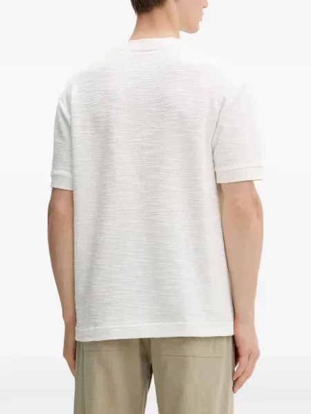 Scurt tricou polo Marc O'polo alb