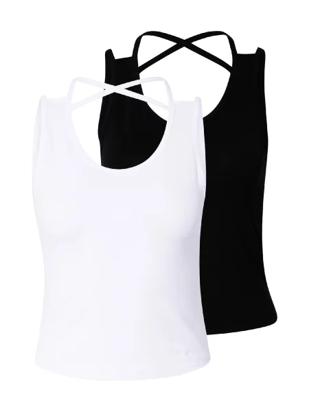 ABOUT YOU Top Jarina negru alb