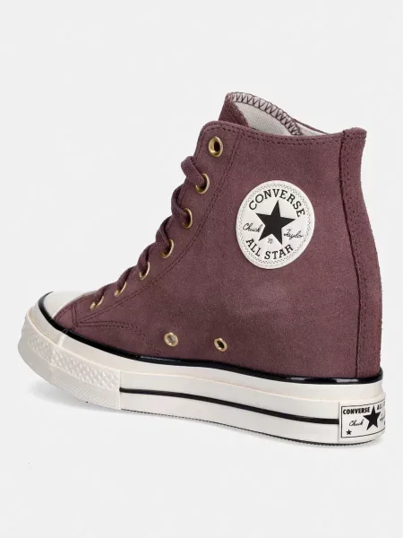 Converse Chuck 70 Wedge női velúr tornacipő lila