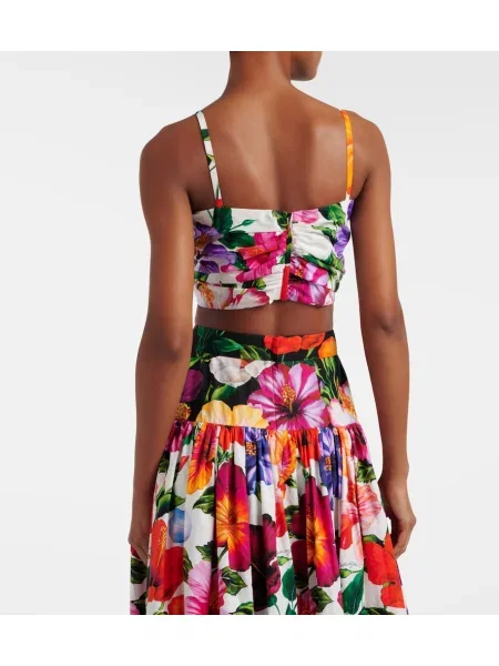 Top Dolce&gabbana cu funde cu model floral