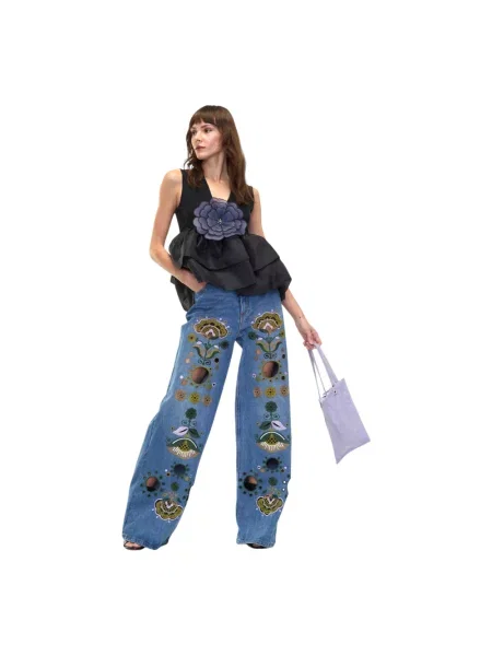 Wielobarwność jeansy Cynthia Rowley