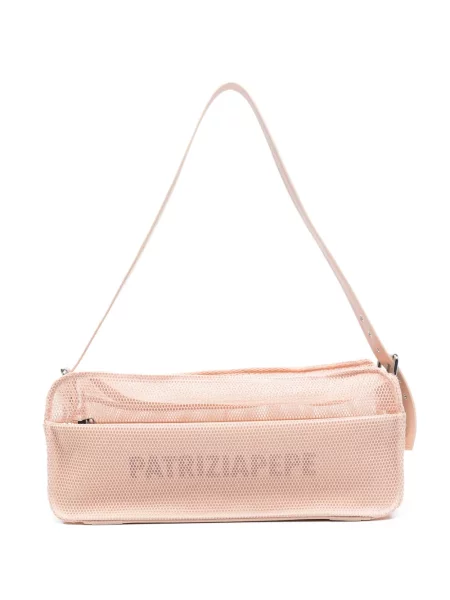 Hálós crossbody táska Patrizia Pepe rózsaszín