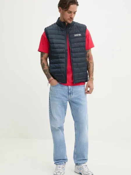 Футболка Red Bull Racing x Pepe Jeans TEAM RECORDS TEE з принтом червоний