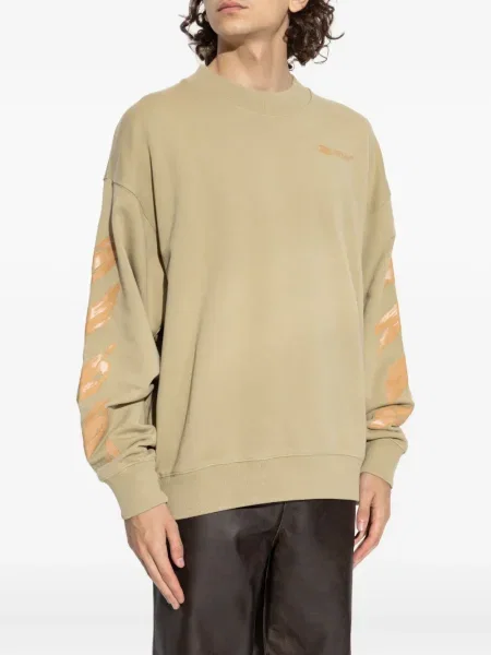 Hanorac Off-white cu imagine alb