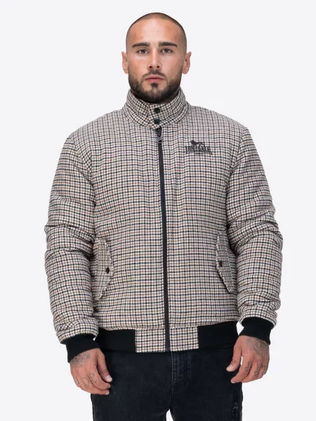 LONSDALE Geacă de primăvară-toamnă Tregony bej / gri negru