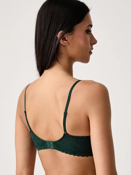DKNY сутиен от дантела зелено