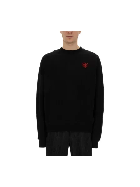 Bluza nierozpinana Family First w serca z logo czarna