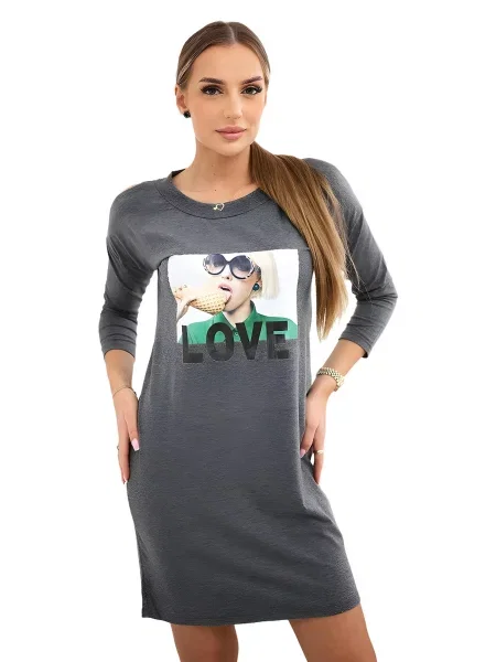 Lumera Šaty grafitová