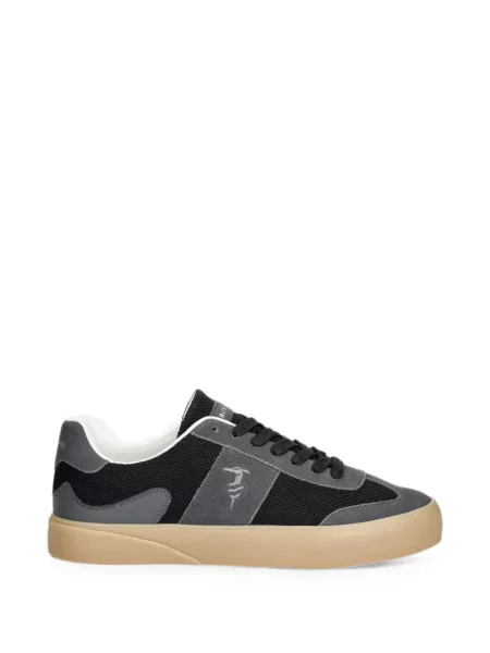 Sneakerși Trussardi cu șireturi din dantelă negru