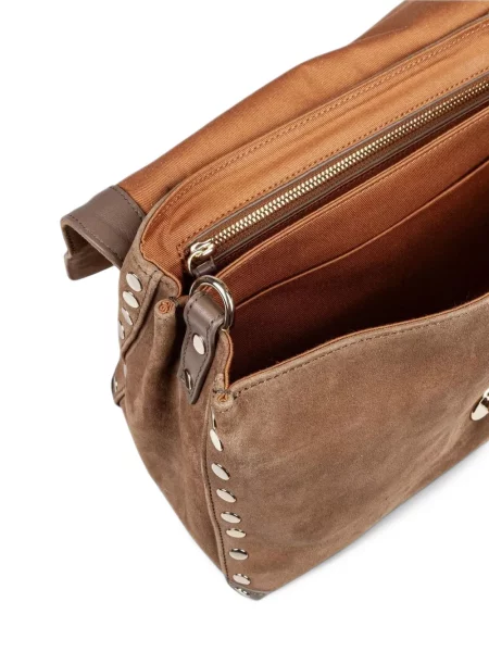 Τσάντα shopper Zanellato σουέτ με καρφιά