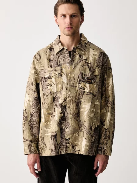 Levi's cămașă pentru bărbați din LS WORKER WW x WORKWEAR verde