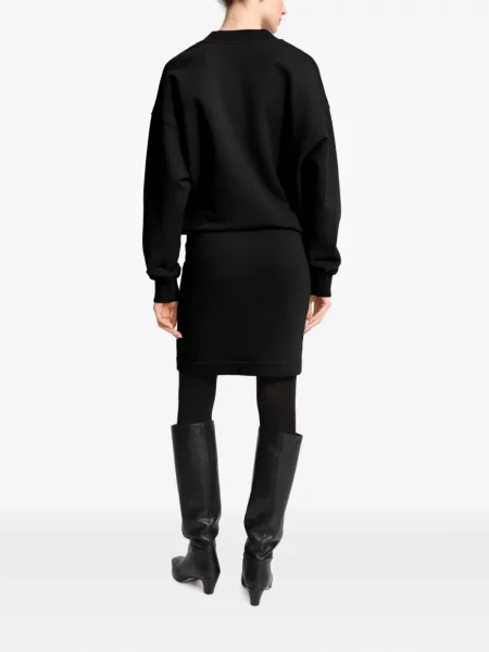 Rochie mini Marcella cu decolteu în V negru