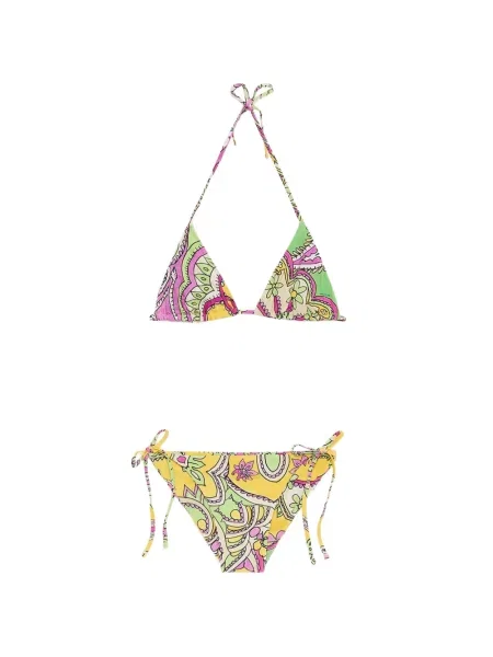 Bikini Maliparmi cu model paisley verde