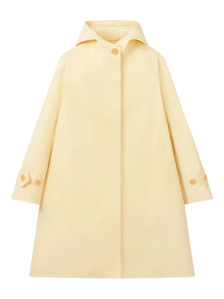 Płaszcz Mackintosh z kapturem żółty