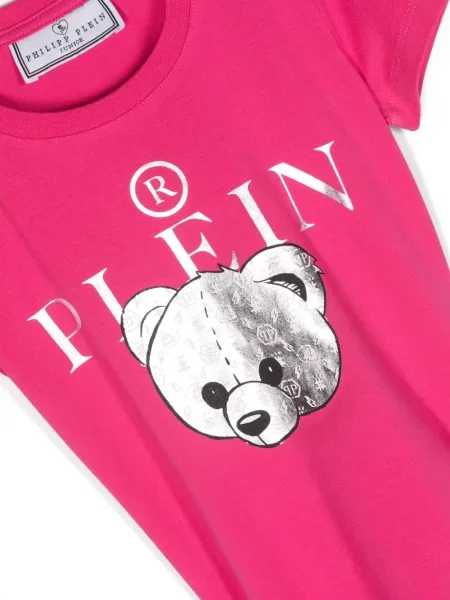 Koszula dziecięca Philipp Plein różowa