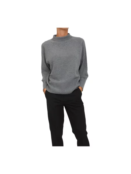 Sweter Marella wełniany szary