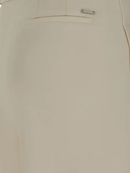 Cu centură pantaloni Paul & Shark alb