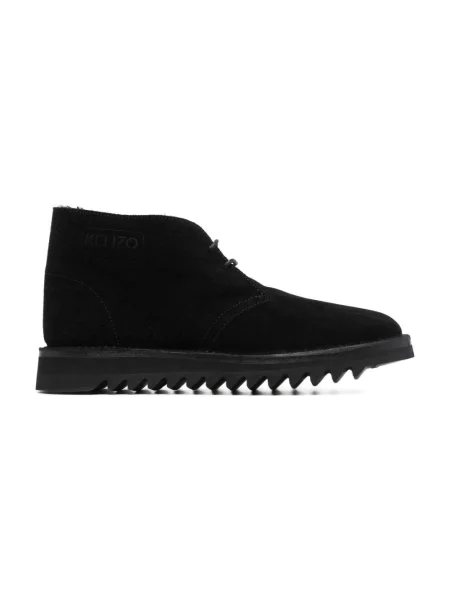 Buty do kostki Kenzo skórzane czarne