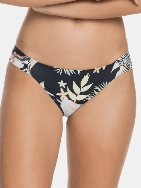 Бански Roxy Printed Beach Classics Regular Bikini Bottoms Black/ Multicolor S черно