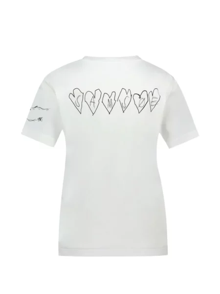 Tricou Samsøe Samsøe cu imagine alb